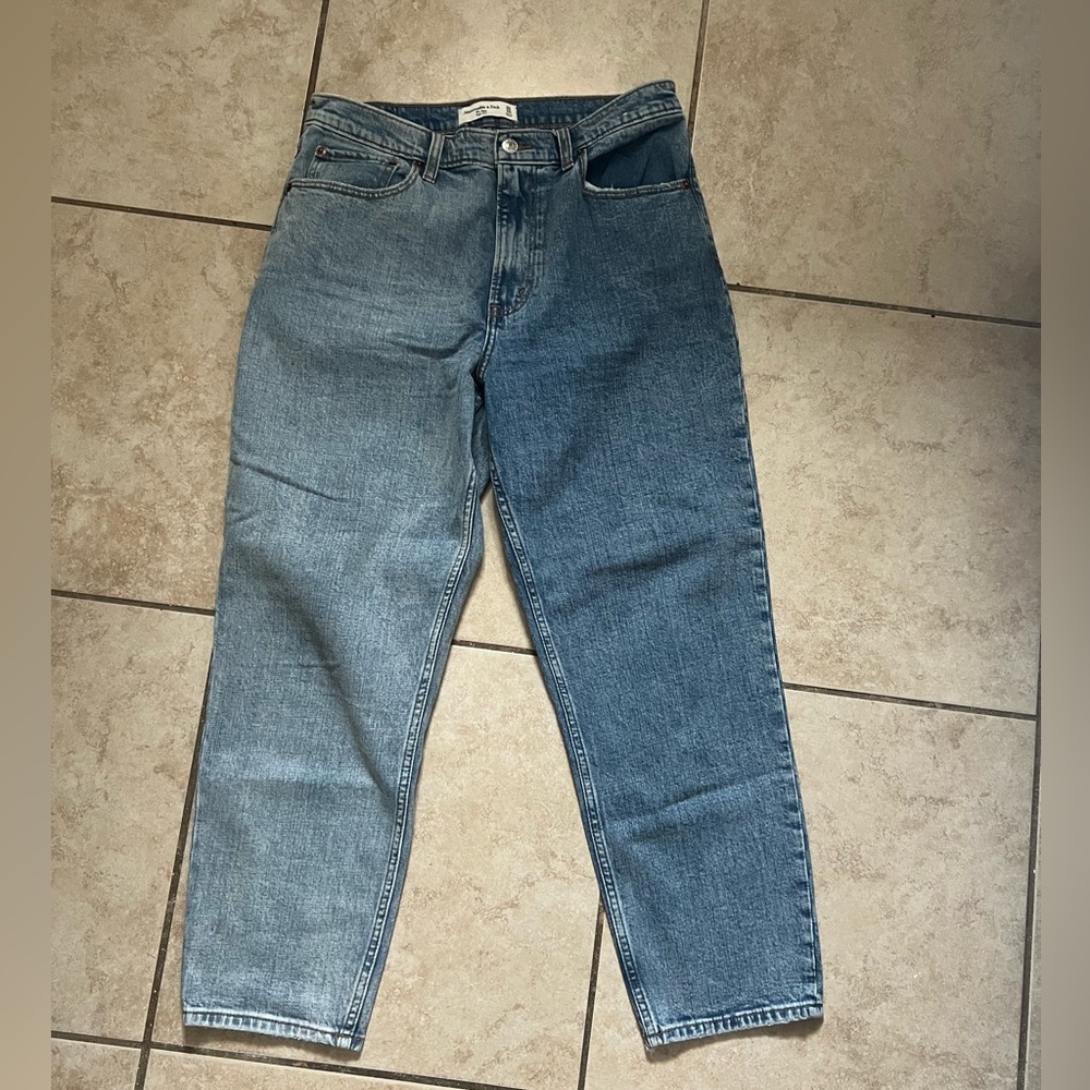 Abercrombie curve love high rise mom Jean.
